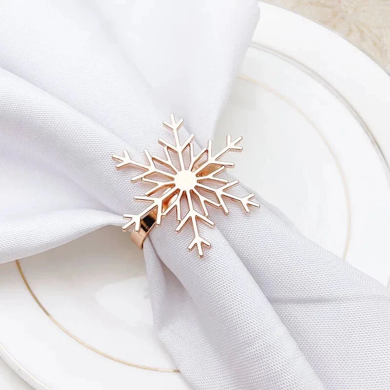 Snowflake napkin shop rings