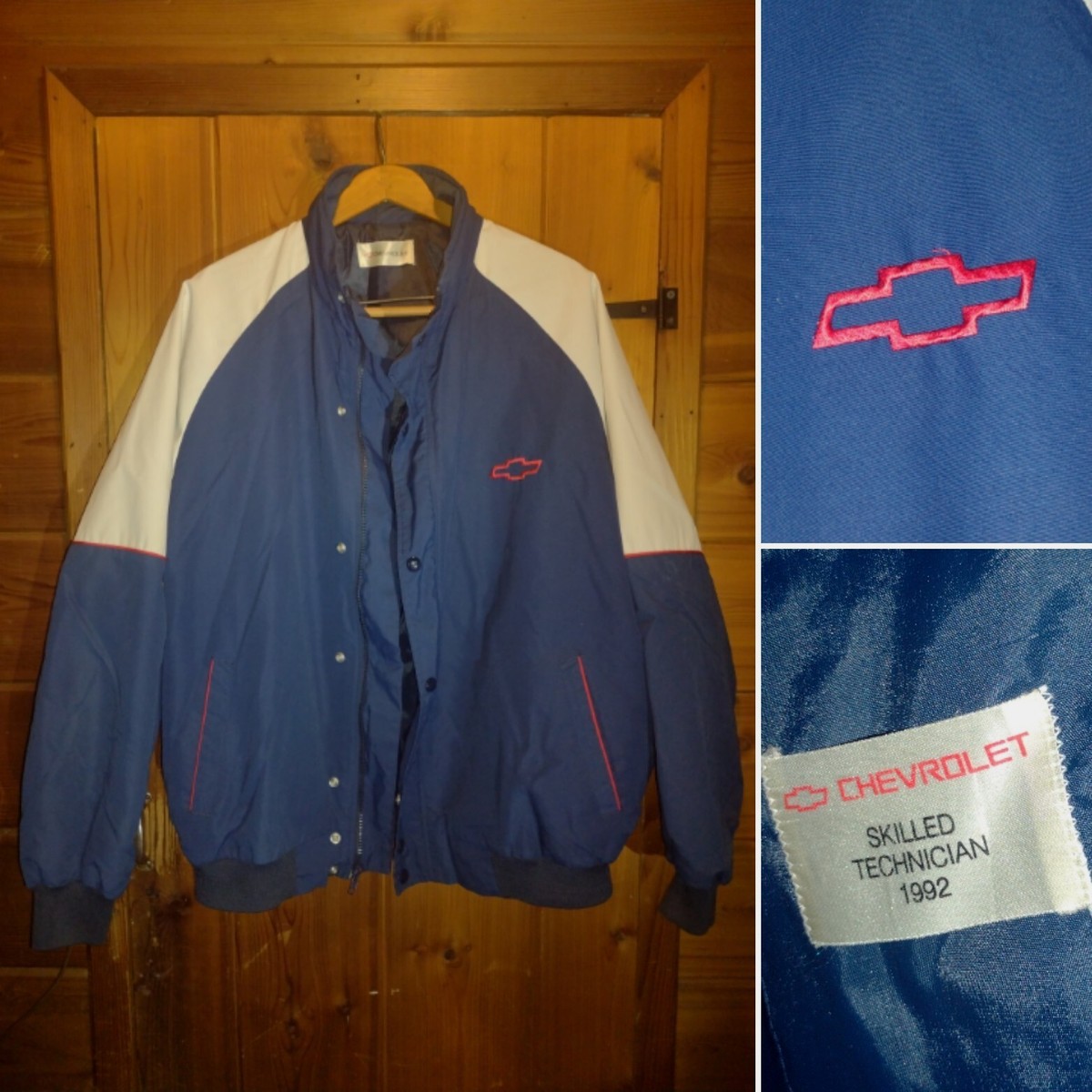 🎀 Vintage 1992 Chevrolet Service Mechanic Sz XL-XXL Zip Up 🎀 Vintage 1992 Chevrolet Service Mechanic Sz XL-XXL Zip Up