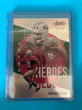 2021 Panini Absolute Unsung Heroes Spectrum Green 19/25 Frank Gore #UH18