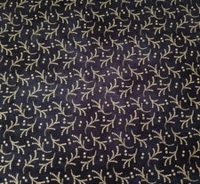 "Sparkle Suede" 100% Woven Cotton BTY P&B Textiles Black Blender Metallic Gold