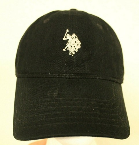 US Polo Association Black Strapback 