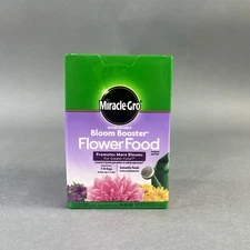 Miracle-Gro Water Soluble Fertilizer Booster Bloom Plant Food Grow Flowers 1.5lb