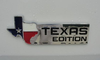 2 TEXAS STAR EDITION 3 EMBLEMS CHROME/BLACK UNIVERSAL STICKON For TACOMA TUNDRA - Foto 5