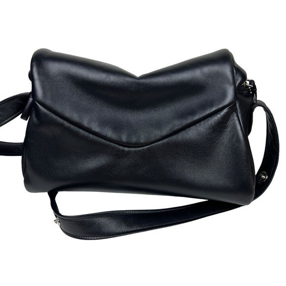 Prada Nappa Leather Signaux Padded Puffy Black Bag | eBay