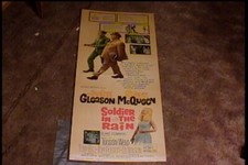 SOLDIER IN THE RAIN 1964 INSERT 14X36 MOVIE POSTER STEVE MCQUEEN JACKIE GLEASON