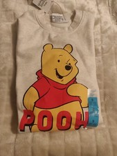 Image of Winnie The Pooh Disney Oatmeal Sweatshirt Jumper Ladies Primark S 10-12