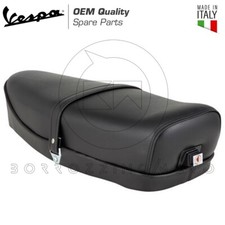 SELLA LUNGA NERA + SERRATURA PER VESPA 50 SPECIAL L N R 125 PRIMAVERA ET3