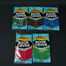 Lot (5) IT'S STRETCHABLE FABRIC BOOK COVER FITS 12 3/4" x 6 3/4"