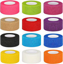 12 Pack Self Adhesive Bandage Wrap 1 Inch Cohesive Bandage Self Adherent Vet Wra
