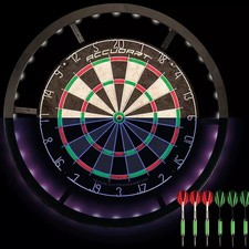   SALE Accudart Nighthawk LED Bristle Dartboard Set - Authentic 100   