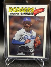 Teoscar Hernandez 2026 Topps Heritage Chrome Base #93 - Los Angeles Dodgers