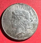 1927 US Peace SILVER Dollar! "Philadelphia" Mint! Low Mintage! AU Details!
