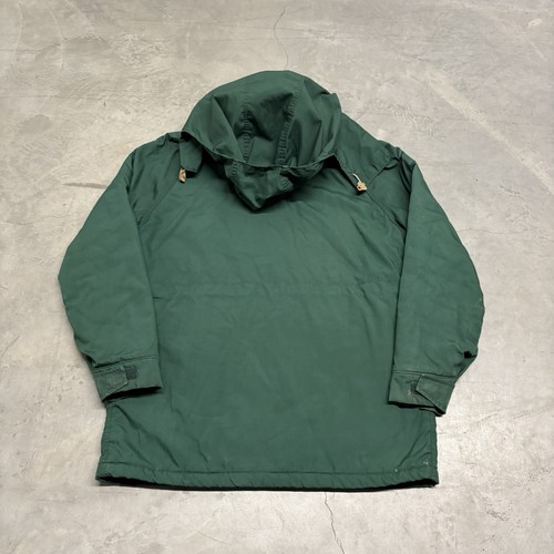 Vintage Woolrich Herren Large Lined Hooded Coat Parka Green Barn Chore Fishing - Bild 7 von 10