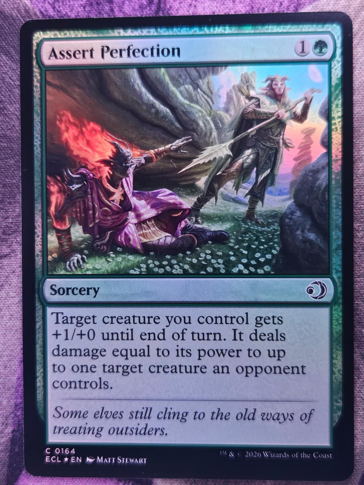 Assert Perfection 164 Common Lorwyn Eclipsed Magic: The Gathering Foil Near Mint