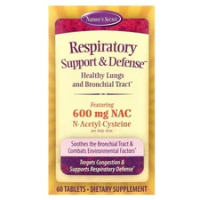 Nature s Secret Respiratory Support  Defense 60 Tablets No Artificial Colors,