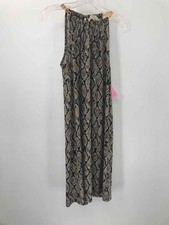 MICHAEL Michael Kors Brown Size Small Printed Shift Knee Length Sleeveless Dress