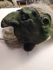 1996 Vintage Paper Magic Group Latex Witch Mask With Hair Halloween 