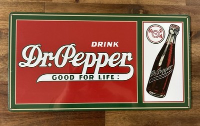 Drink Dr. Pepper Cola I - good for life US Schild - 40 x 20 cm Vintage Style