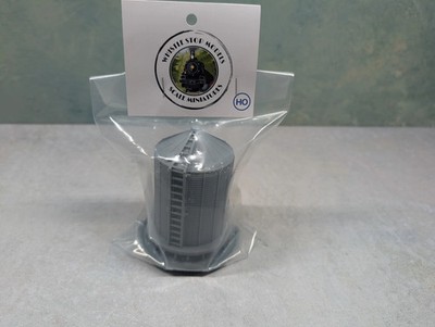 Whistle Stop Models HO8003 HO 15000 Bushel Grain Bin, Resin 3D Printed