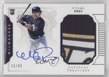 2016 National Treasures Rookie Materials Signatures 53/99 Michael Reed Auto 9nr