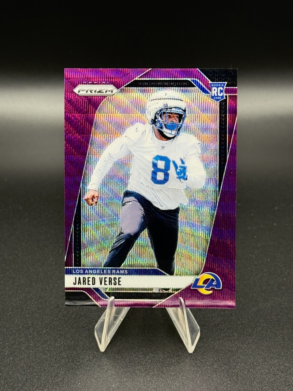 2024 Panini Prizm - Jared Verse Purple Wave Prizm /99 #341 (RC)