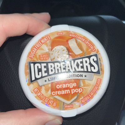 5 five Ice Breakers Orange Cream Pop Sugar Free Mints 1.5 oz Limited Edition 