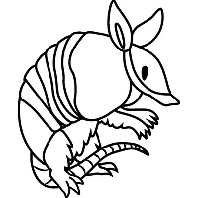 Stempel ''Gürteltier'' unmontiert (RS000821)