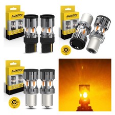 AUXITO 7440/BA15S/BAU15S Amber LED Turn Signal Parking Tail Stop Light Bulb A