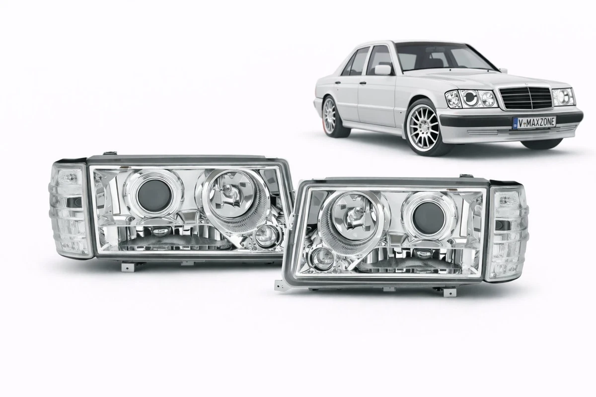 Headlights for Mercedes-Benz 190E for 1986 for sale | eBay