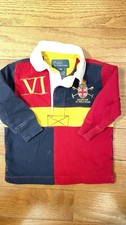 Polo by Ralph Lauren Striped Polo Shirt Baby Boys 9 Mos Multicolor Coat of Arms