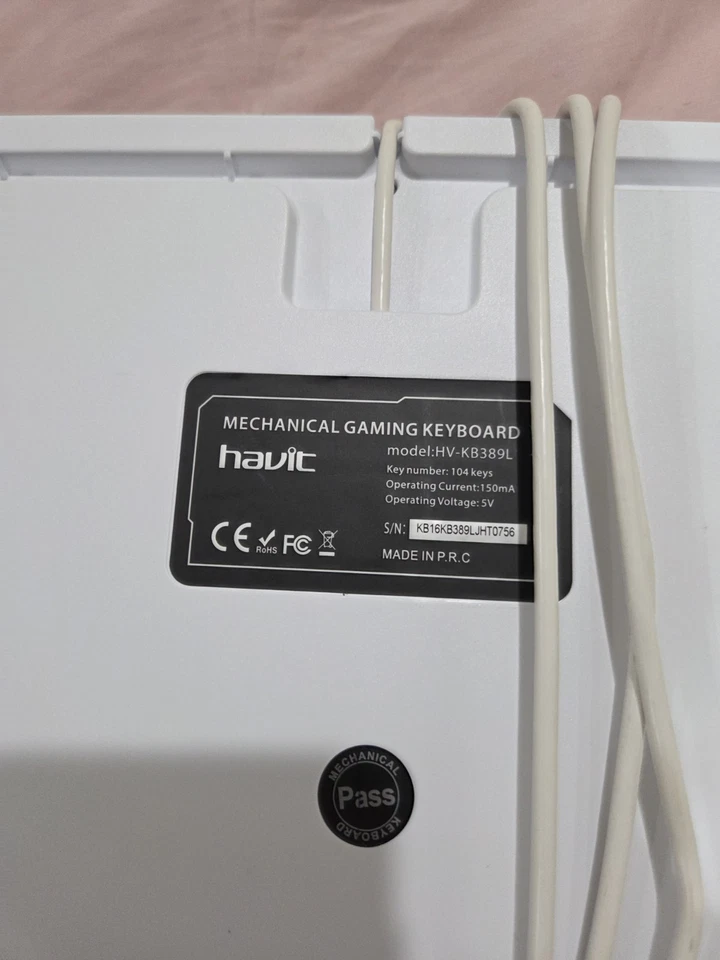 Magic Eagle Havic Mechanical Gaming Keyboard HV-KB389L - Image 2 of 2