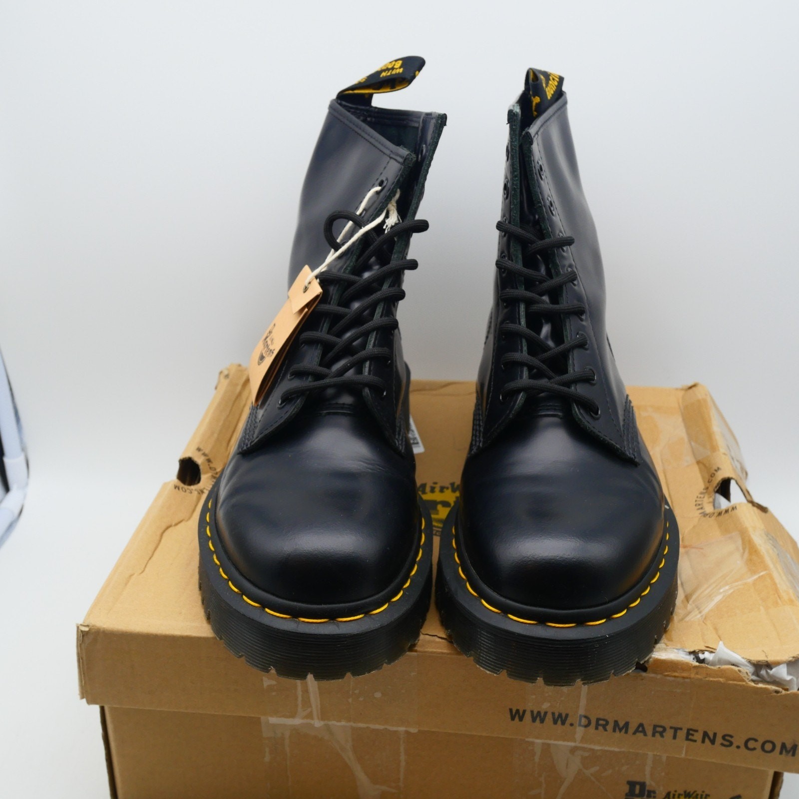 NEW Dr. Martens 1460 Bex Smooth Leather Boots Men's 9 Women's 10 Black Docs thumbnail 4