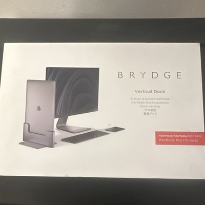 Brydge Vertical Dock Gray Docking Station for MacBook Pro 15-inch