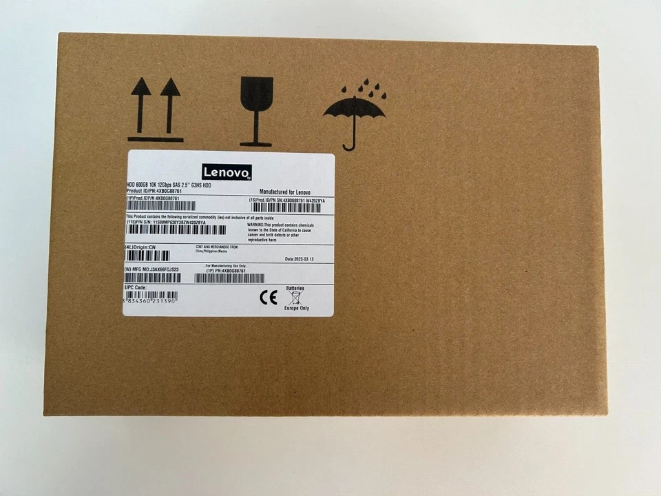 Lenovo 00LA880 4XB0G88761 600GB ThinkServer 10K SAS 3.5'' LFF HDD Hard Drive - Image 3 of 3