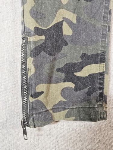 Umgee USA Women's Stretch Jeans Pants Camouflage Skinny L Zipper on Legs 32/29 - Picture 5 of 9