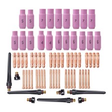 68 Pcs TIG Welding Torch for PTA DB SR WP 17 18 26 Back Cap/Collet Body/Nozzles