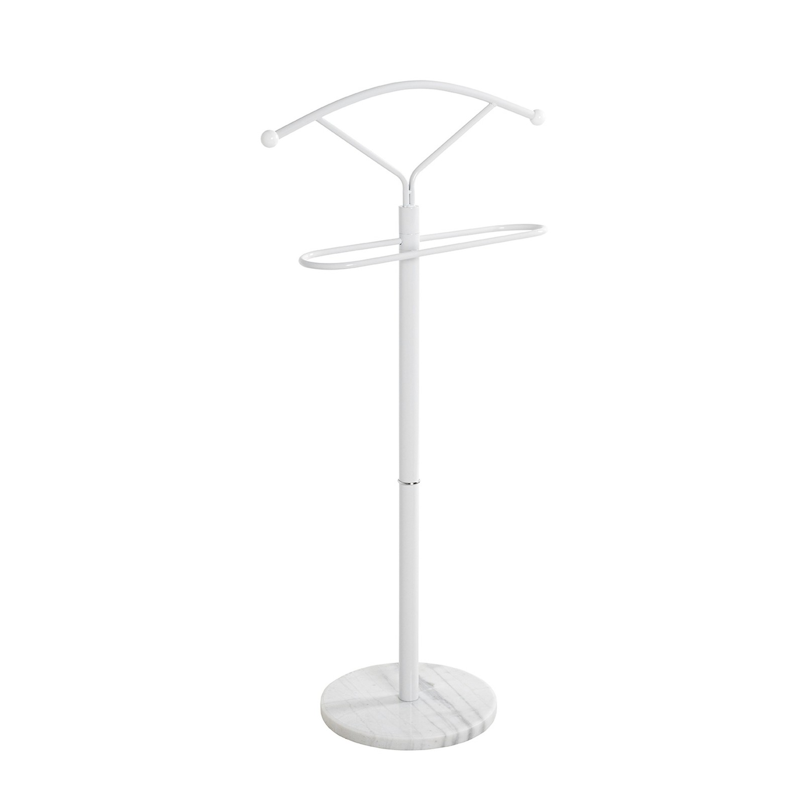 Herrendiener  Arona ¦ weiß ¦ Metall ¦ Maße (cm): B: 50 H: 105 T: 32.0 Flurmöbel > Garderobenständer - Sconto - Image 2