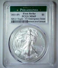 2021-P 1$ American Silver Eagle Dollar PCGS MS69  FS 1 oz 99% Silver 24urtt1023