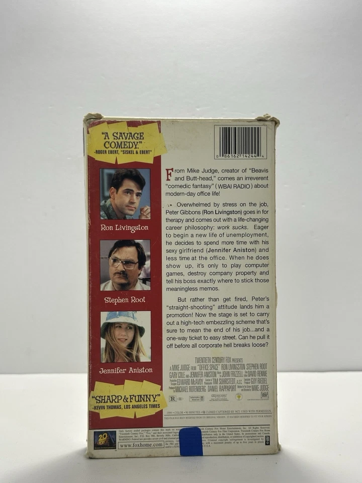 Office Space – VHS Movie – Comedy – Mike Judge / Ron Livingston Foto 3 de 4