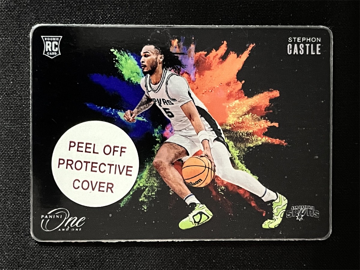 2024-25 One And One Stephon Castle #3 Metal Black Color Blast RC Case Hit SSP