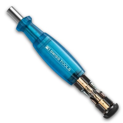 PB SWISS TOOLS Magazin-Bithalter, blau 8-teilig, Schlitz, PH, TX