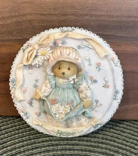 Cherished Teddies 1994 Enesco Mini Wall Plaque "Hope” -1994 Collectible Vintage.