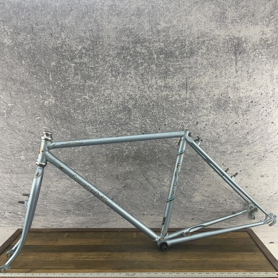 Juego de cuadro vintage Fuji BLVD XC 19 pulgadas bicicleta de montaña 26 Japón Chromoly Suntour MTB Foto 3 de 4