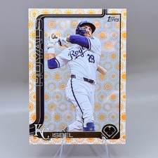 2025 Topps Series 2 Kyle Isbel #470 Holiday Sun Parallel KC Royals