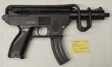 Pistola vintage EDISON GIOCATTOLI nera Uzi 13 tappi 1978 Italia
