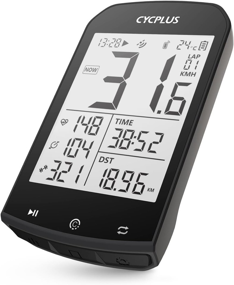 CYCPLUS M1 GPS Wireless Bike Computer Digital Speedometer with ...