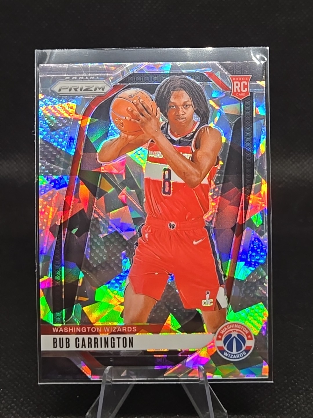 2024-25 Panini Prizm - Bub Carrington #244 Ice Prizm (RC)