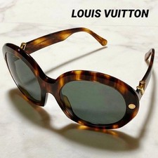 LOUIS VUITTON Sunglasses Tortoiseshell Brown Z1047U