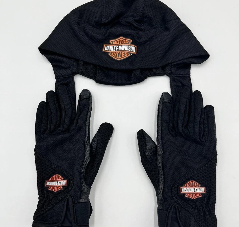 Guantes Harley Davidson pequeños y cubierta para la cabeza Foto 3 de 4