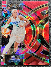 Rhyne Howard 2024 Panini Prizm WNBA #140 Premier Level Red Ice Prizm - Dream
